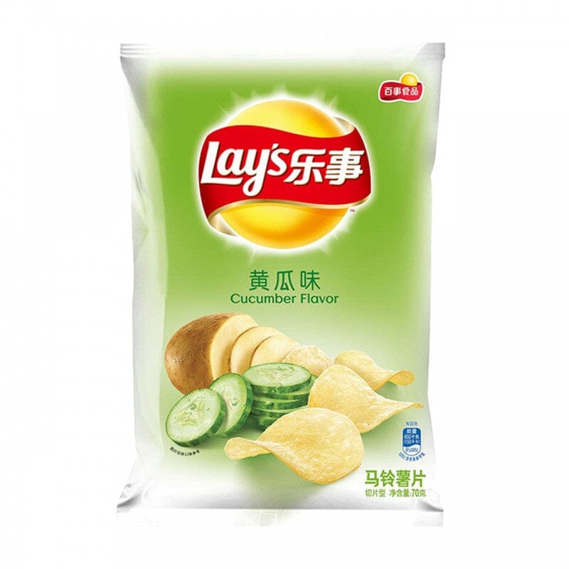 乐事薯片 翡翠黄瓜味 70克 /Kartoffelchip Gurkengeschmack 70g Lays
