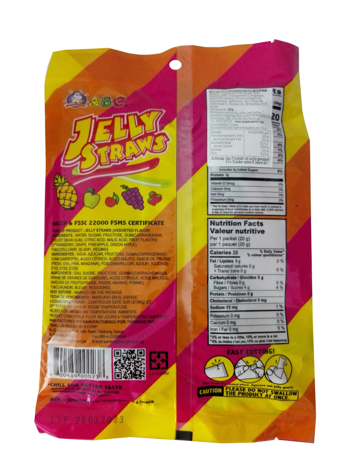 ABC综合果冻棒 果冻条 300克 /ABC Früchtengeleeriegel Mix 300g