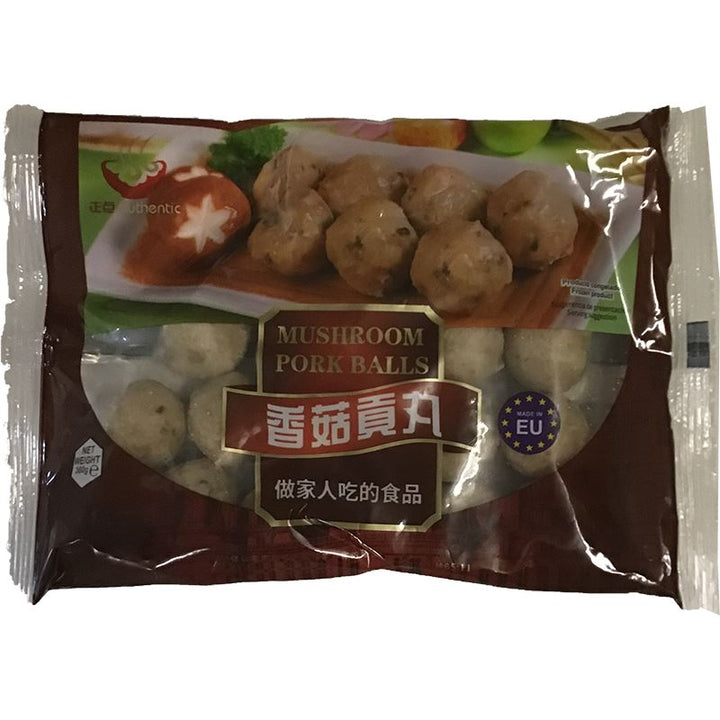 冰冻-Tiefgefroren! 正点 香菇贡丸 360克/ Schweinefleischbällchen mit Shiitake Pilzen 360g