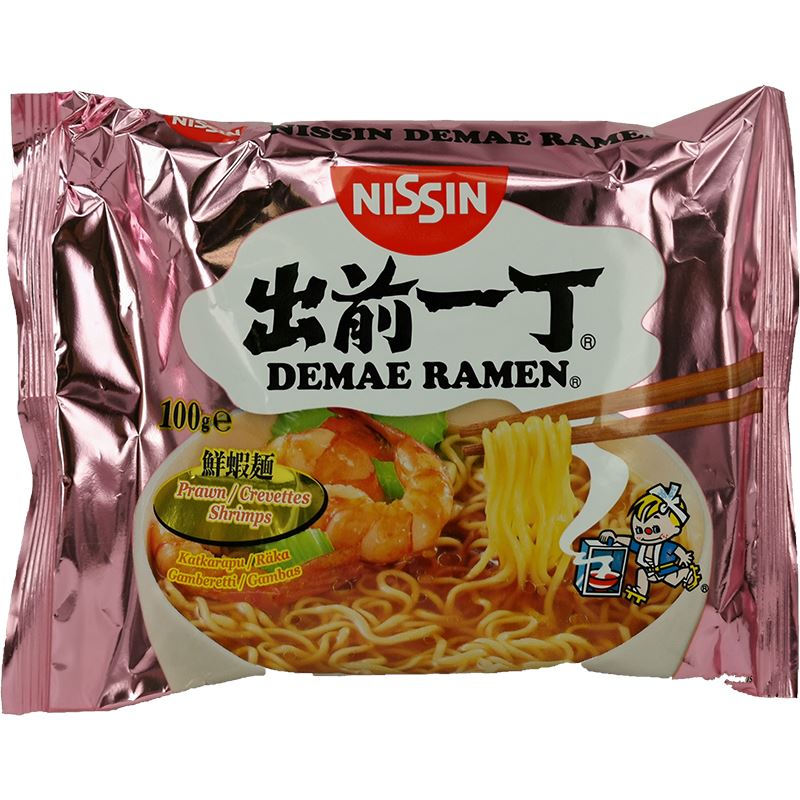 出前一丁 鲜虾面 100克 /Instant Demae Ramen Nudeln Shrimp 100g NISSIN
