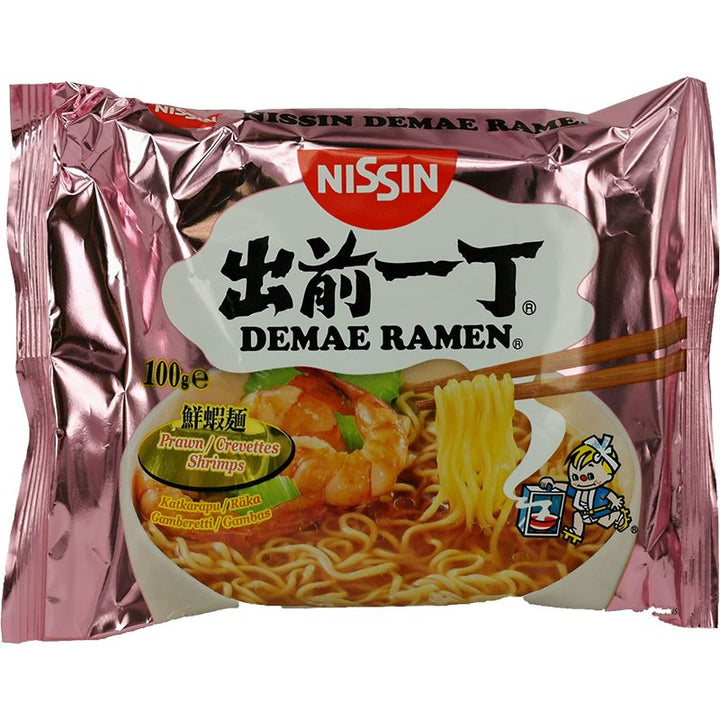 出前一丁 鲜虾面 100克 /Instant Demae Ramen Nudeln Shrimp 100g NISSIN