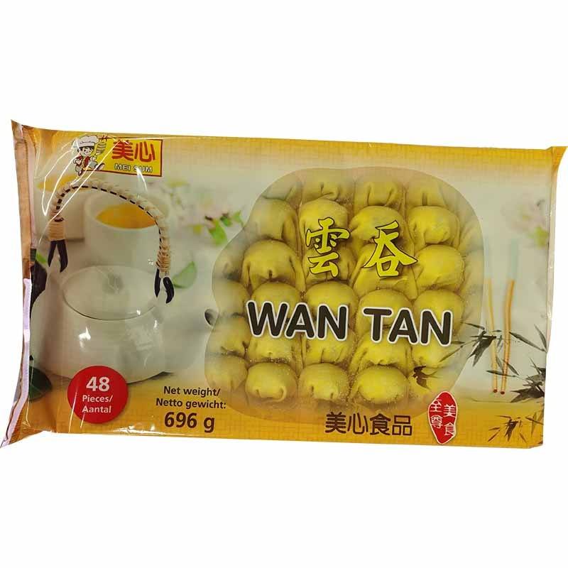 冰冻-Tiefgefroren 美心云吞 大包装 48粒/ WanTan (Schweinfleisch) 48 Stk. 696g MEISUM