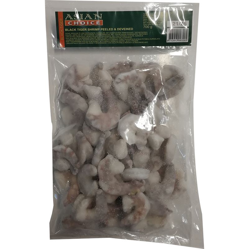 冰冻-Tiefgefroren! 亚洲精选 南美白虾虾仁 21-25 1公斤/Rohe geschälte und entdarmte Vannamei Garnelen 1kg Gr. 21-25 ASIAN CHOICE