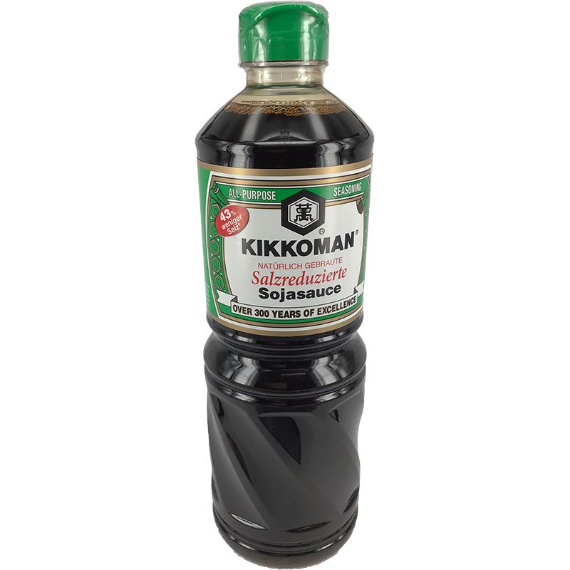 日本万字牌酱油 少盐 43% 975毫升 / Kikkoman Sojasauce 43% weniger Salz 975ml