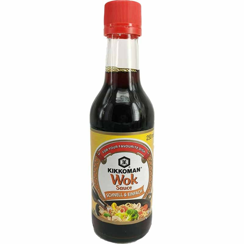 日本万字炒菜调和酱油 250毫升 /Wok Soße 250ml KIKKOMAN