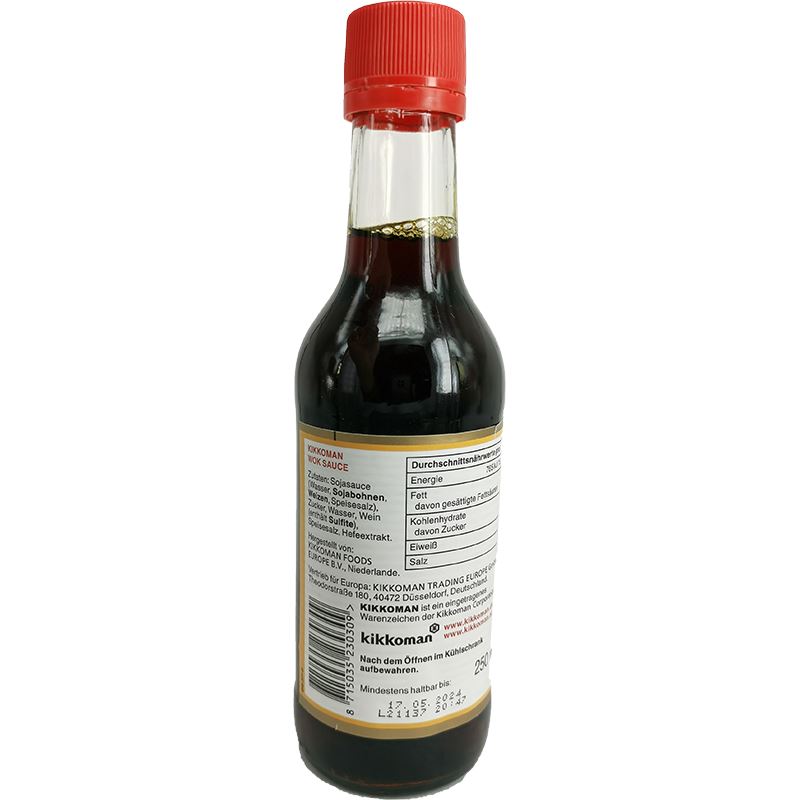 日本万字炒菜调和酱油 250毫升 /Wok Soße 250ml KIKKOMAN