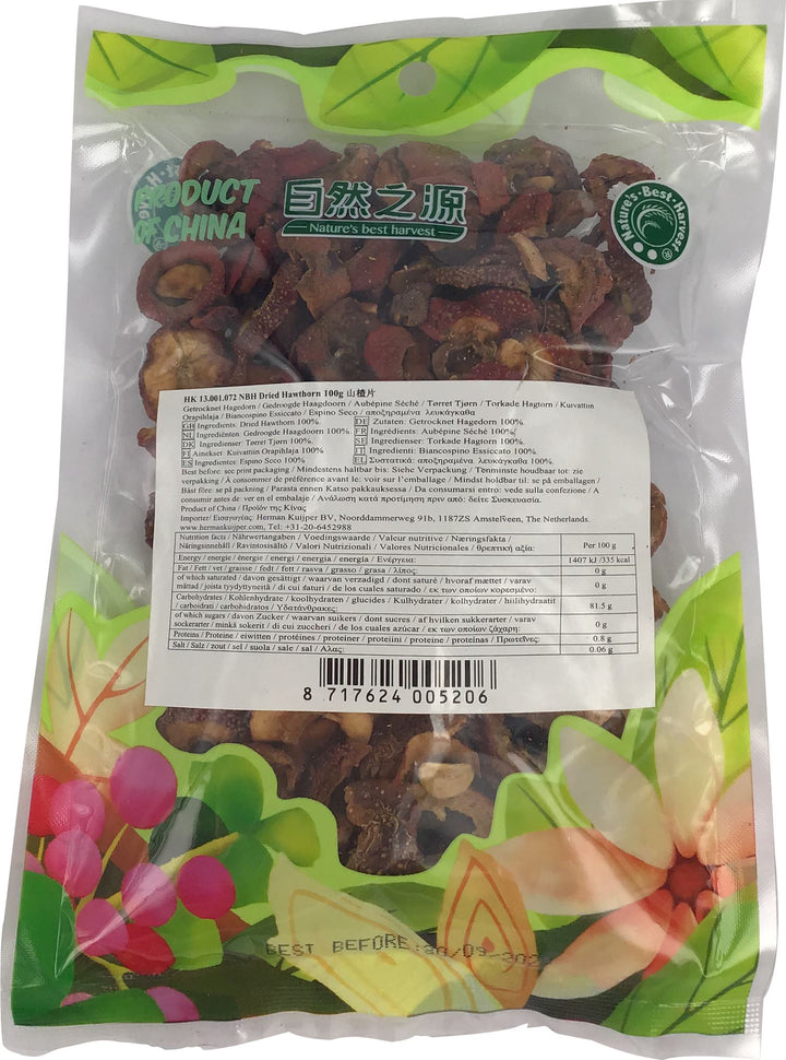 自然之源 山楂片 山楂干 100克 /Getrocknet Hagedorn 100g NBH