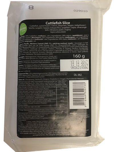 冰冻-Tiefgefroren! Seacon 墨鱼片 160克/ Sepien Tintenfisch Scheiben 160g Seacon
