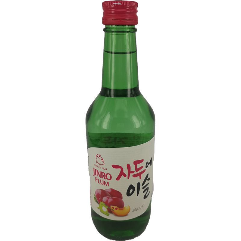 真露 韩国烧酒 李子味 360毫升 /Jinro Alkoholisches Getränk mit Pflaumengeschmack 13% Vol. 360ml