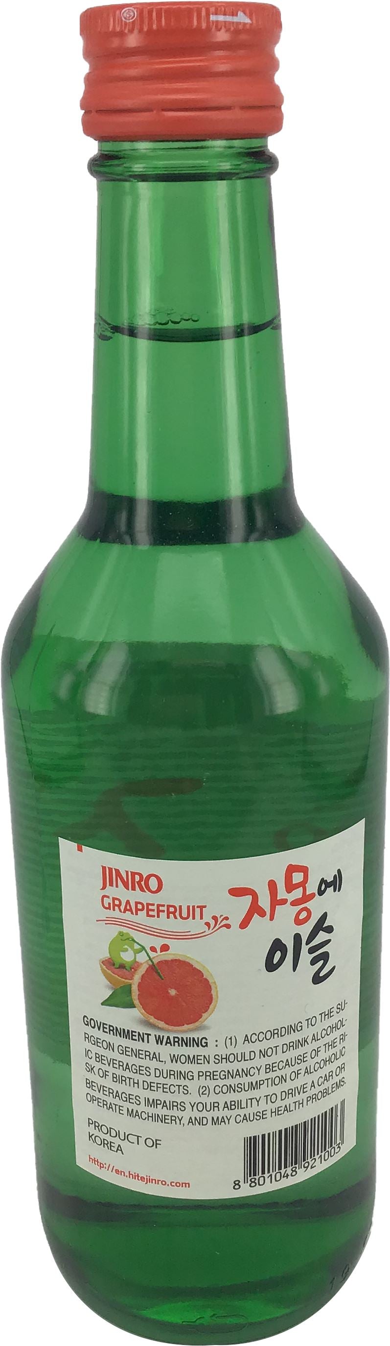 真露 韩国烧酒 葡萄柚子味 360毫升 /Jinro Grapefruit 13% Vol. 360ml