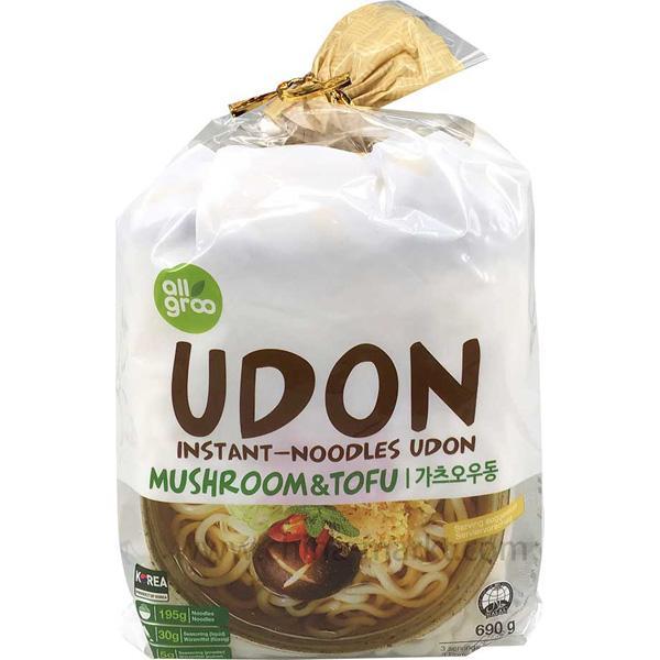 即食乌冬面豆腐香菇味 690克 /Instant Noodles Udon mit Tofu und Shiitakegeschmack 690g Allgroo