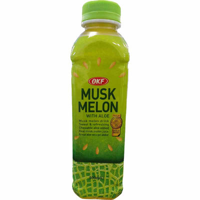 韩国芦荟饮料 哈密瓜味 500毫升 /Aloe Vera Getränk Moschusmelonengeschmack 500ml OKF