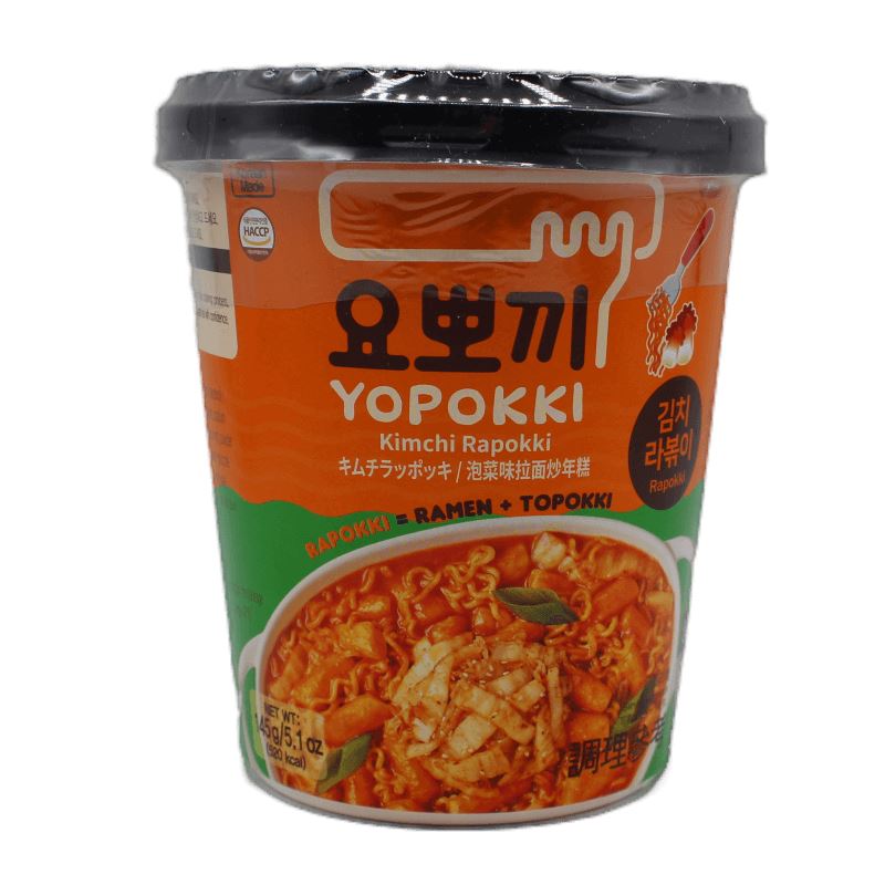 韩国永丰 拉面炒年糕 泡菜味 微波杯 145克 /Ramen mit Reiskuchen Yopokki Kimchi 145g YOUNGPOONG
