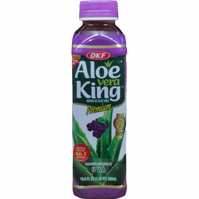 韩国芦荟饮料 葡萄味 500毫升 /Aloe Vera Getränk Traubegeschmack 500ml OKF