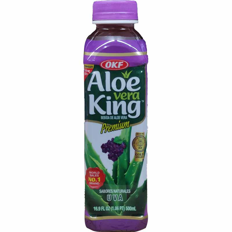 韩国芦荟饮料 葡萄味 500毫升 /Aloe Vera Getränk Traubegeschmack 500ml OKF