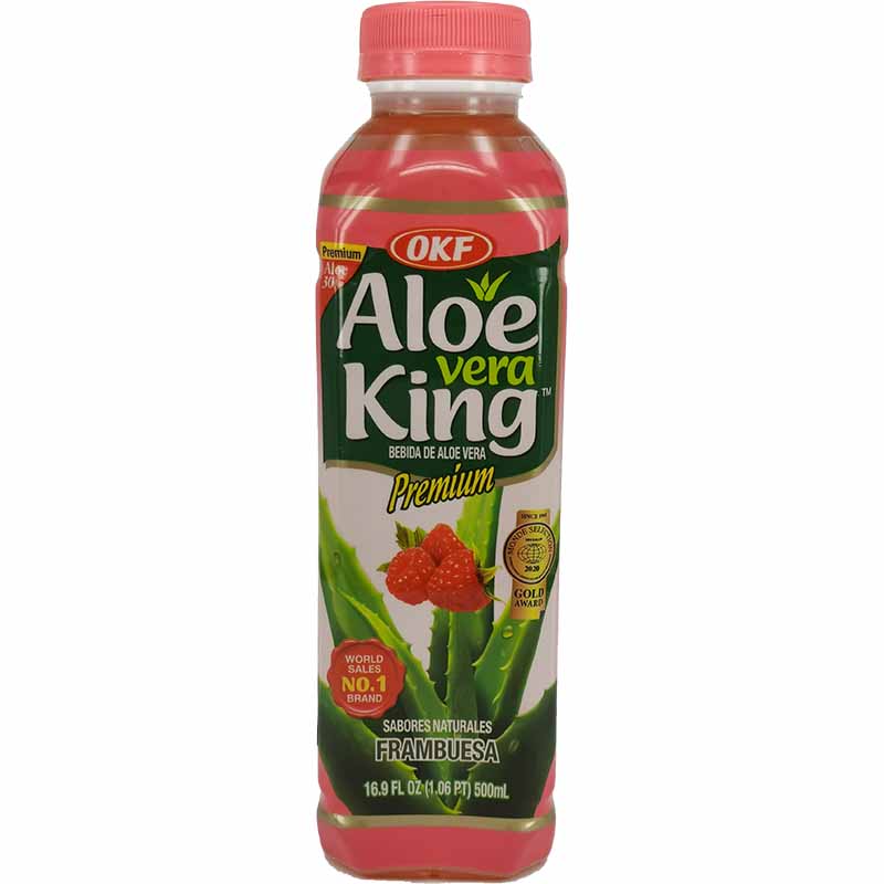 韩国芦荟饮料 覆盆子味 500毫升 /Aloe Vera Getränk Himbeere Geschmack 500ml OKF