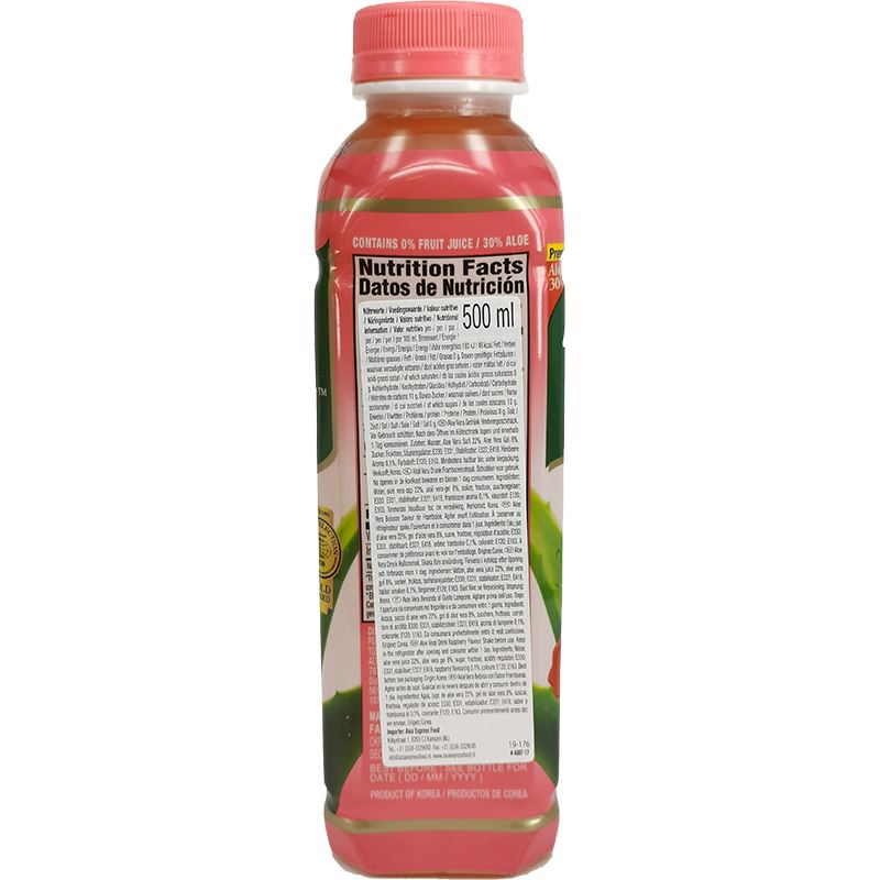 韩国芦荟饮料 覆盆子味 500毫升 /Aloe Vera Getränk Himbeere Geschmack 500ml OKF