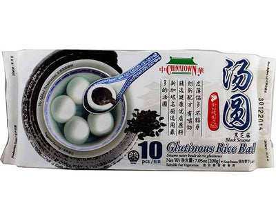 冰冻-Tiefgefroren! 中华 黑芝麻汤圆 10粒 /Klebreis Ball Schwarzer Sesam Geschmack 200g CHINATOWN
