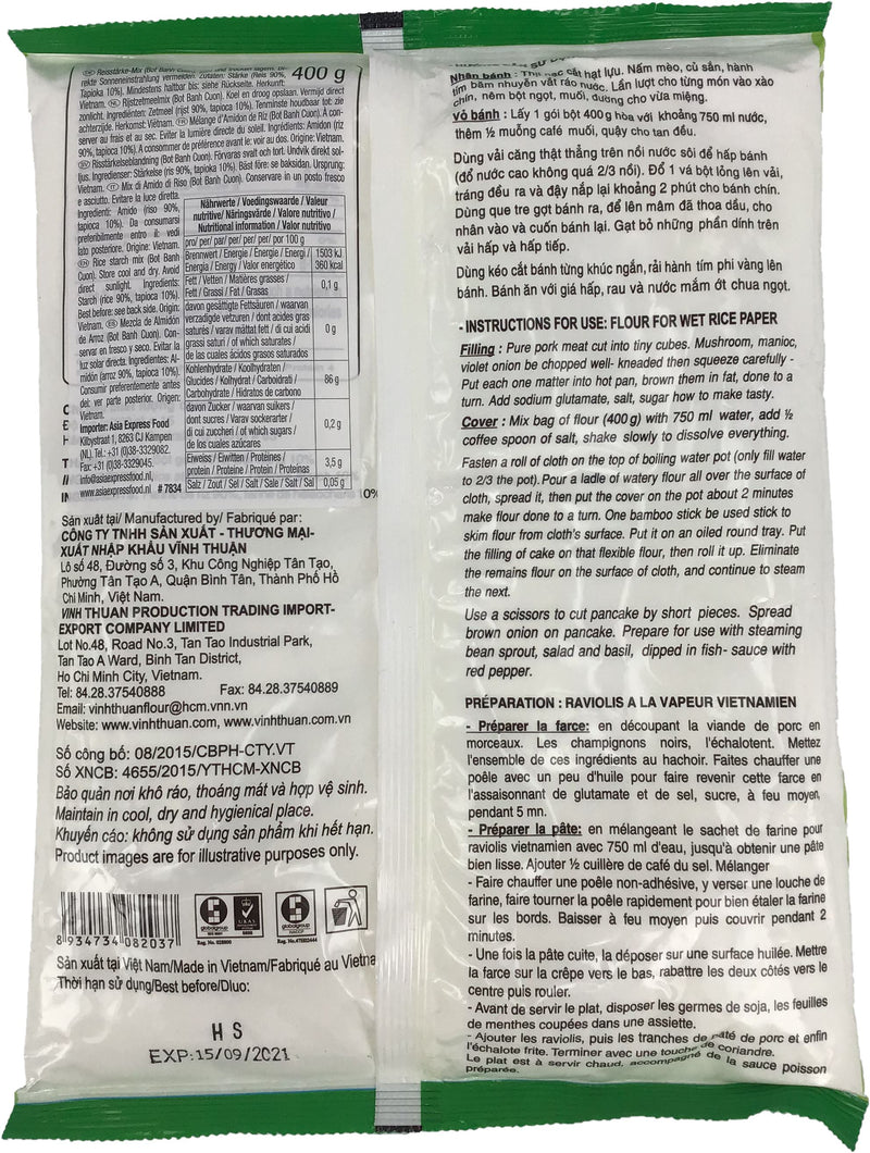 永顺 粉卷粉 400克/ Reispapier Mehl 400g VINH THUAN