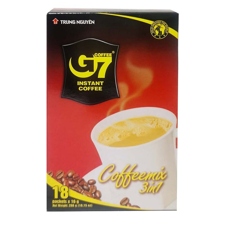 越南G7三合一速溶咖啡 18包 /Kaffee Instant G7 3in1 TRUNG NGUYEN 18*16g