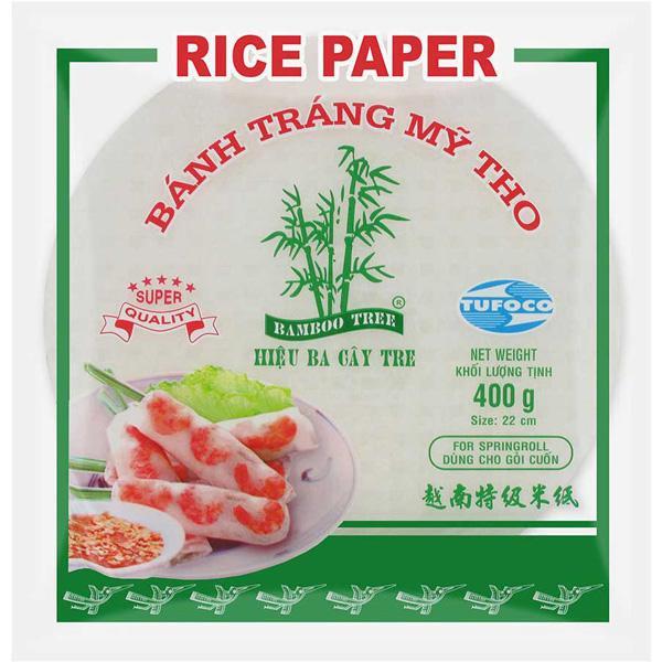 越南22cm特级米纸 圆 400克 /Reispapier für Sommerrolle Rund 22cm 400g TUFOCO BAMBOO TREE