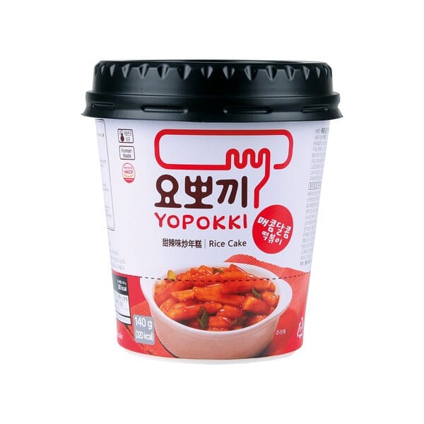 韩国永丰炒年糕 甜辣味 微波杯 140克 /Instant Tteokbokki Reiskuchen Streifen  Süß &amp; Pikant 140g Yopokki YOUNGPOONG