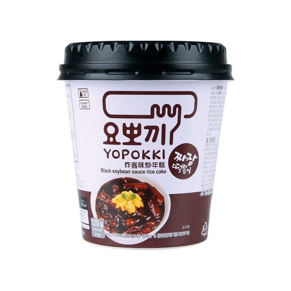 韩国永丰炒年糕 炸酱味 微波杯 120克 /Instant Tteokbokki Reiskuchen Streifen Jajang Geschmack 120g Yopokki YOUNGPOONG