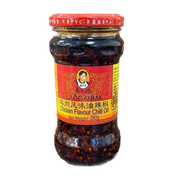 老干妈 鸡肉风味油辣椒 鸡油辣椒 280克 /Chilli Sauce Huhn Geschmack 280g LaoGanMa