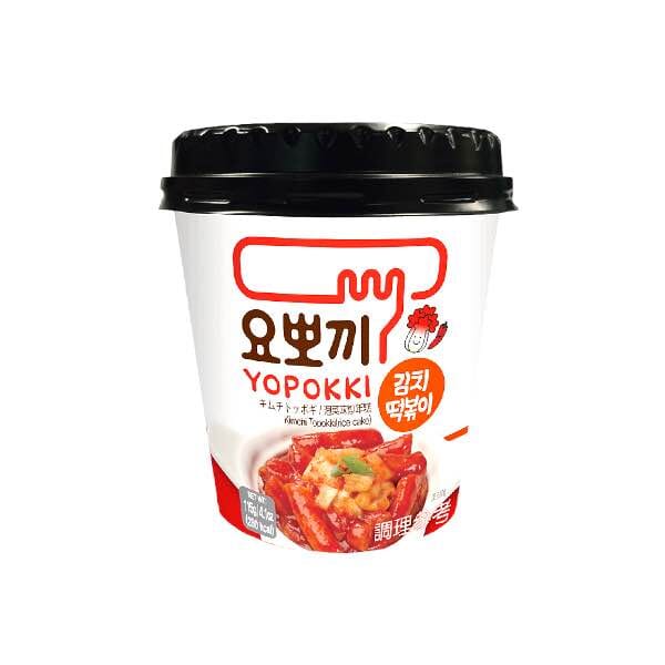 韩国永丰炒年糕 泡菜味 微波杯 140克 /Instant Tteokbokki Reiskuchen Streifen Kimchi 140g Yopokki YOUNGPOONG