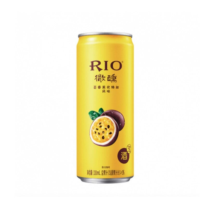 RIO微醺3度 白兰地鸡尾酒 百香果味 330毫升 /RIO Light Cocktail Premix PASSIONSFRUCHT&WODKA 3%Vol. 330ml